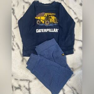 CAT Toddler Boys Matching Long Sleeve/Sweat Pants Outfit - US Toddler Size 4T